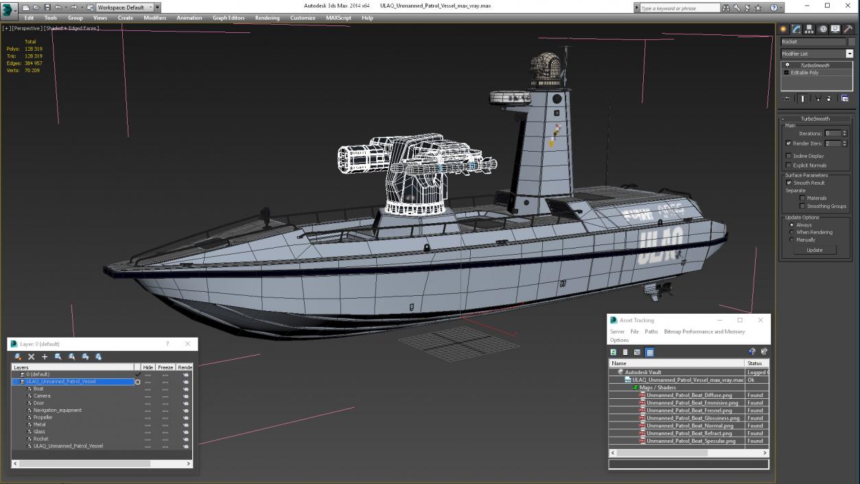 ULAQ Unmanned Patrol Vessel 3D