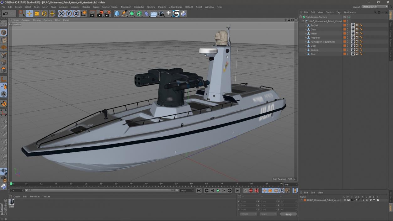 ULAQ Unmanned Patrol Vessel 3D