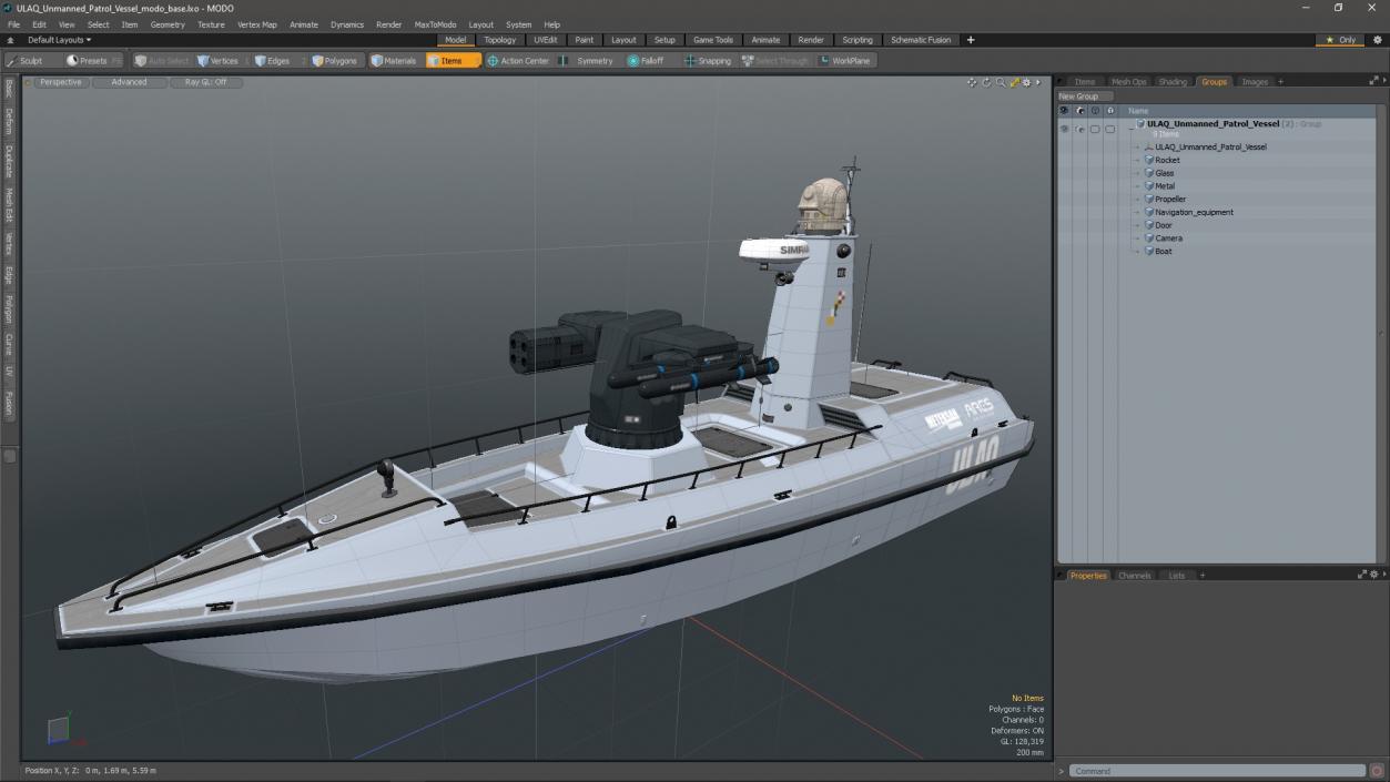 ULAQ Unmanned Patrol Vessel 3D