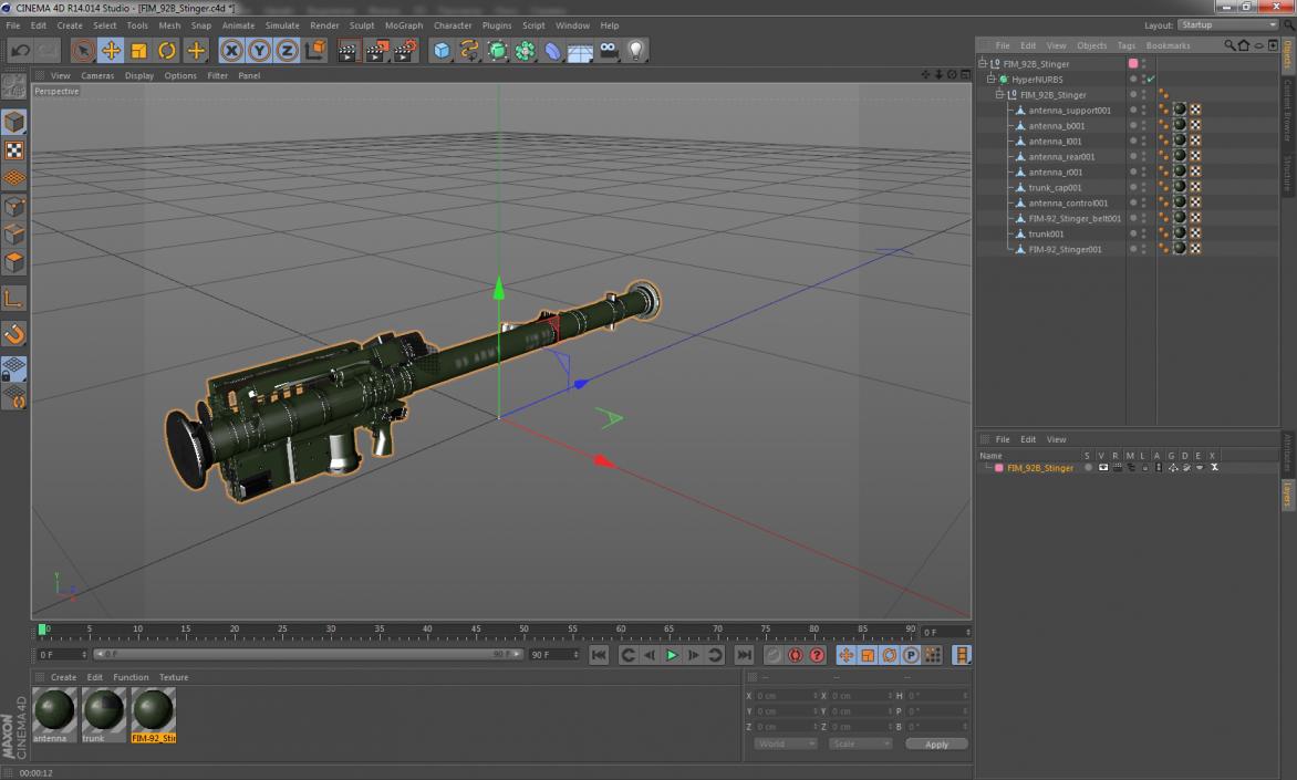 3D model FIM 92B Stinger