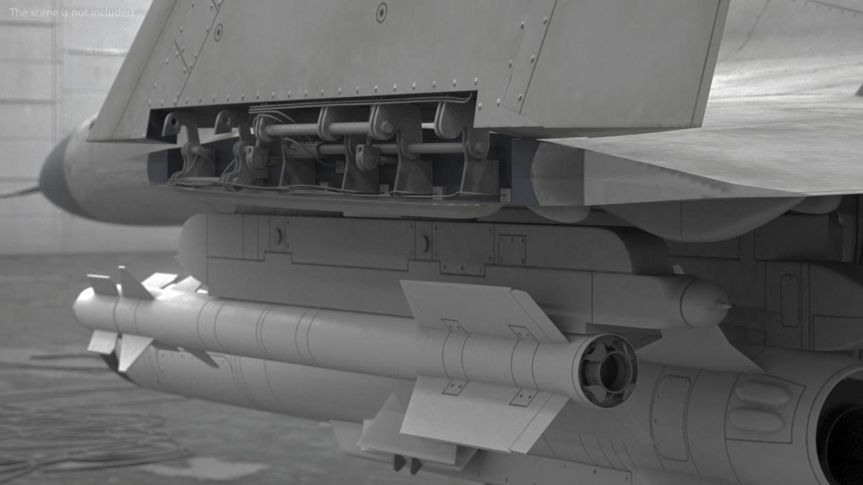 MiG 29 Tandem Aircraft with Armament Rigged for Maya 3D