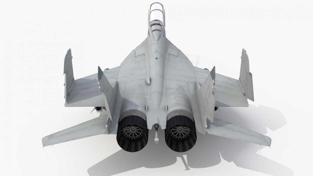 MiG 29 Tandem Aircraft with Armament Rigged for Cinema 4D 3D