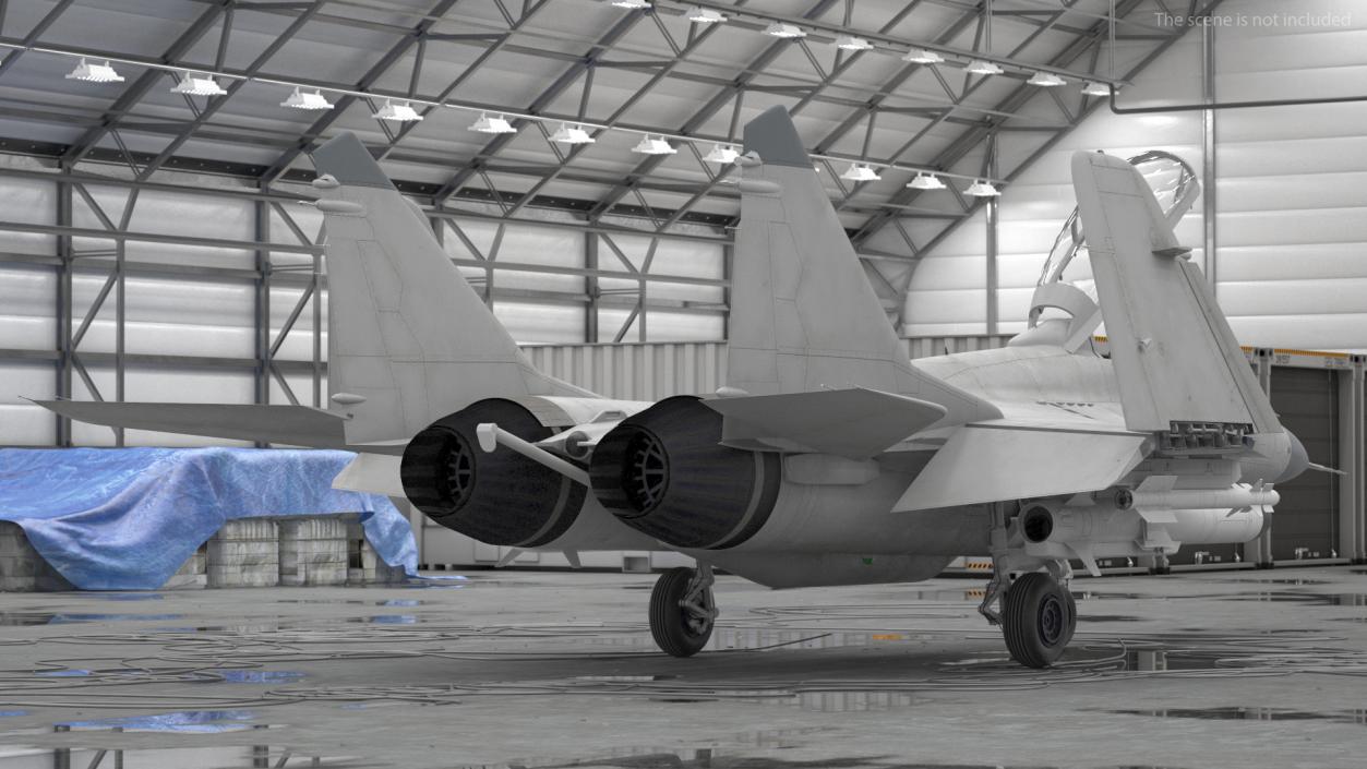 MiG 29 Tandem Aircraft with Armament Rigged for Maya 3D