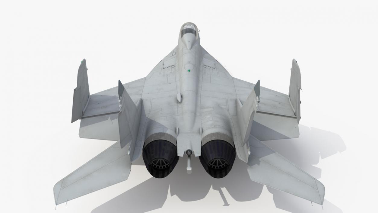 3D MiG 29 Tandem Aircraft with Armament Rigged model