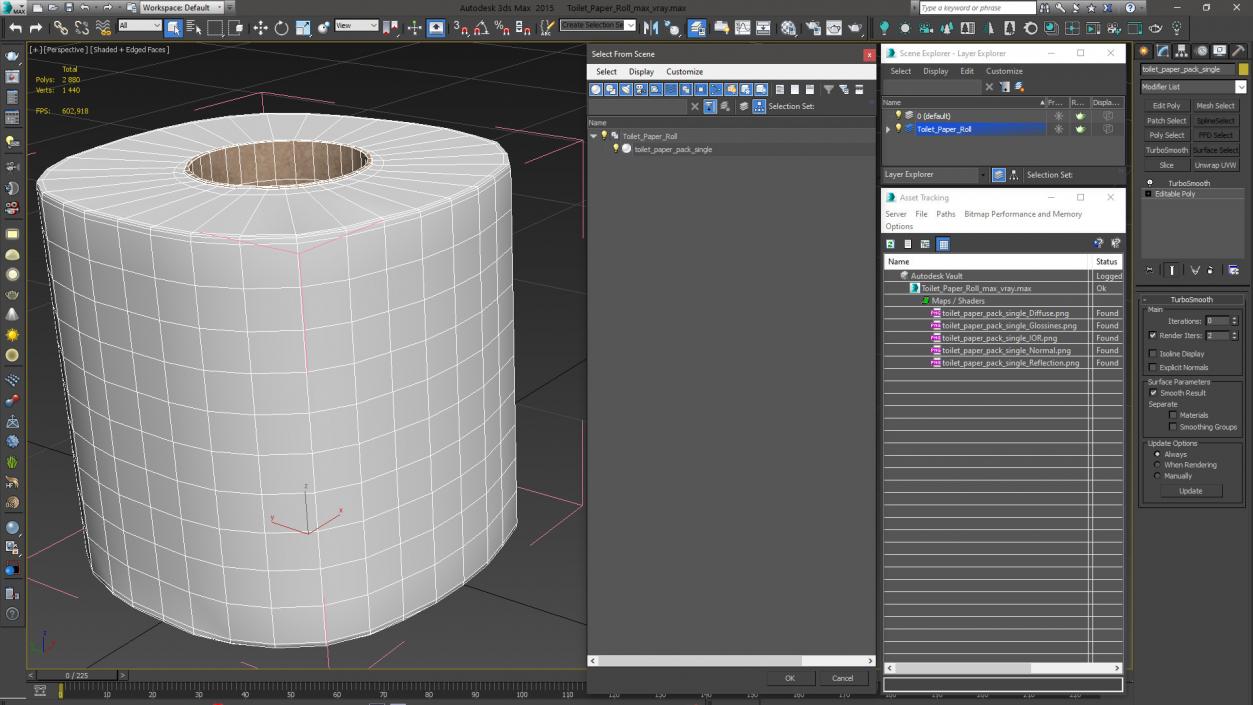 Toilet Paper Roll 3D