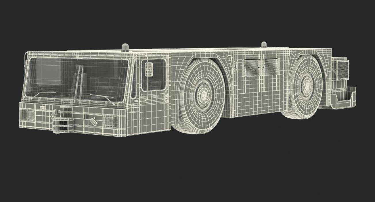 3D model Heavy Aircraft Tractor Douglas DC12-44 Rigged