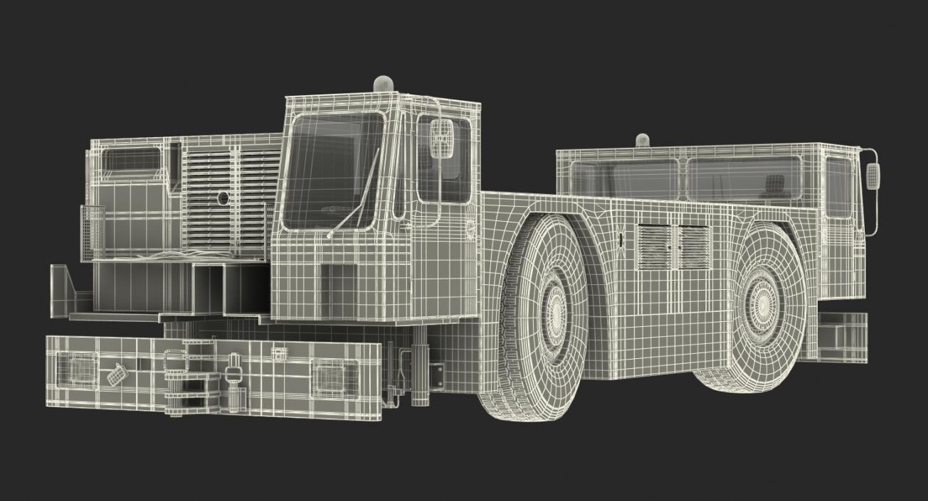 3D model Heavy Aircraft Tractor Douglas DC12-44 Rigged