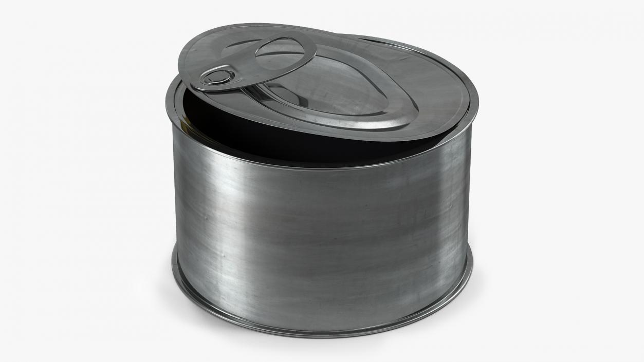 3D model Tin Can With Pull Tab Lid