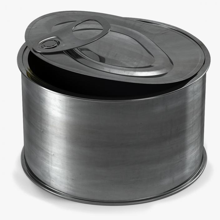 3D model Tin Can With Pull Tab Lid