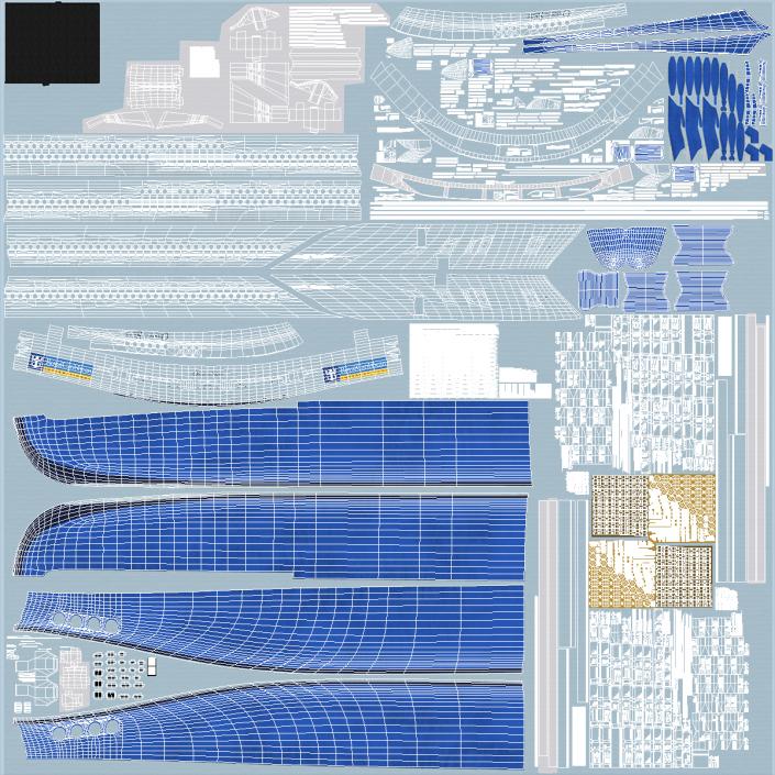 3D Cruise Ship Oasis of the Seas Rigged