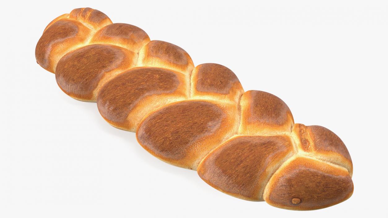 Braided Egg Bread 3D