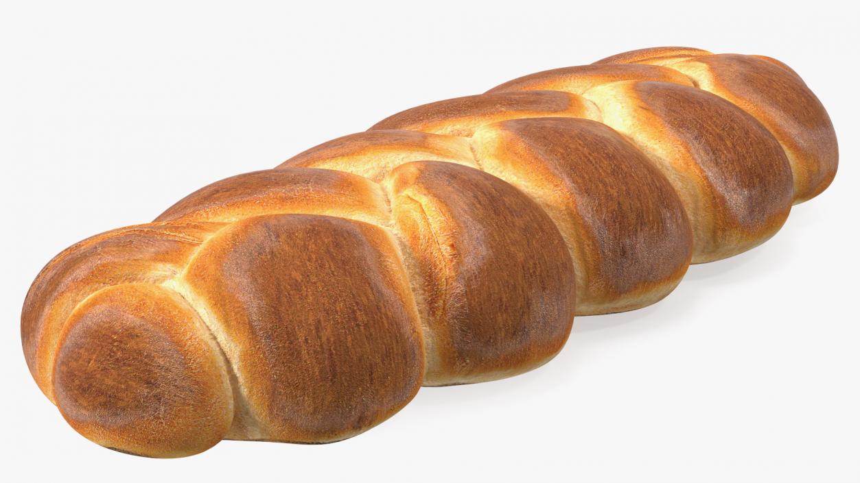 Braided Egg Bread 3D