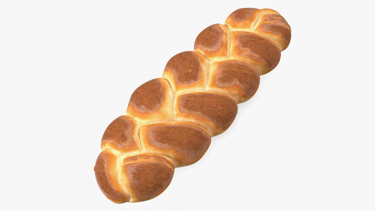 Braided Egg Bread 3D