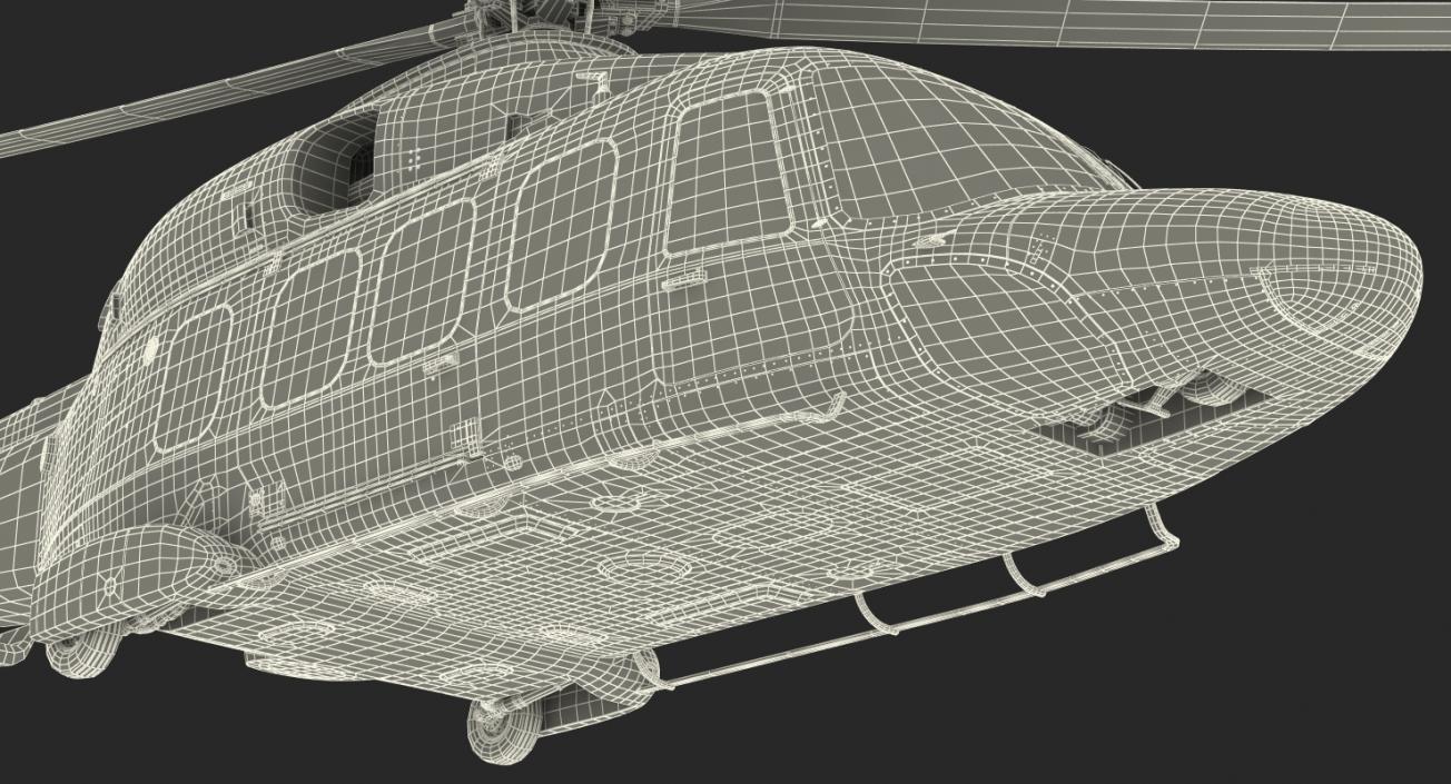 3D Agusta Westland AW189 Rigged model