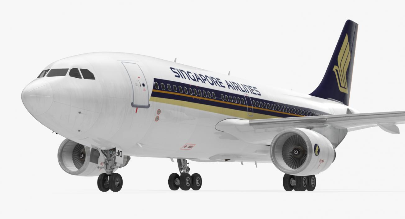 Airbus A310-300 Singapore Airlines 3D model