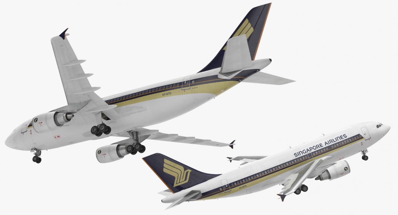 Airbus A310-300 Singapore Airlines 3D model