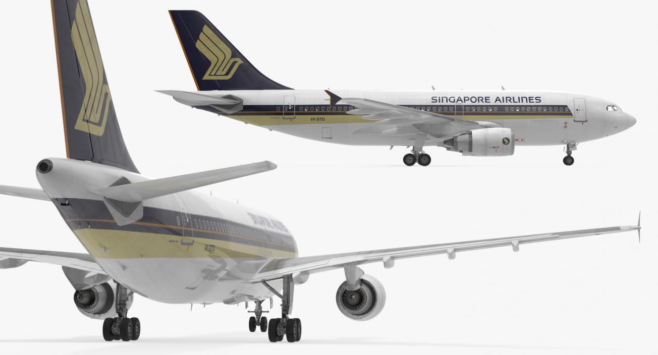 Airbus A310-300 Singapore Airlines 3D model