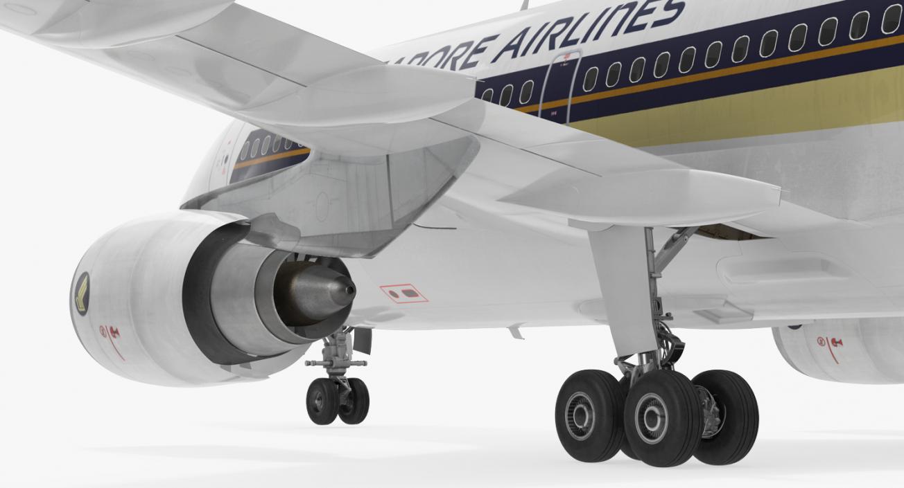 Airbus A310-300 Singapore Airlines 3D model