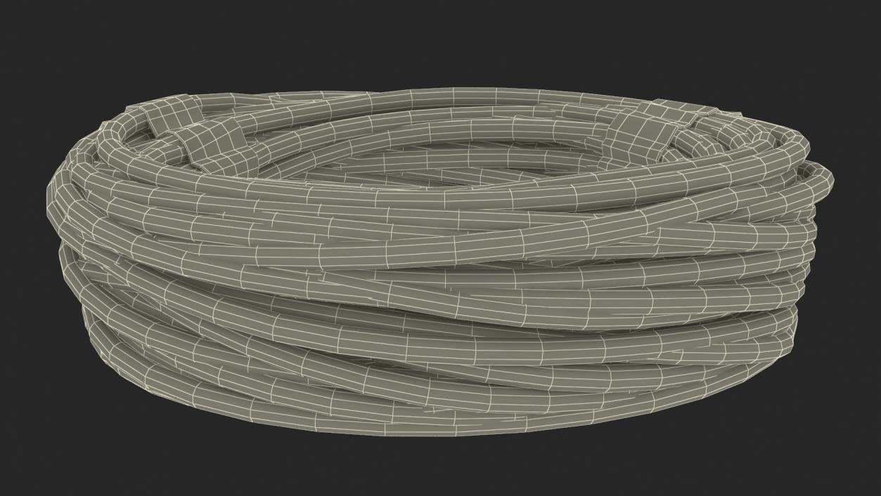 3D Galvanized Steel Wire Rope 2 model