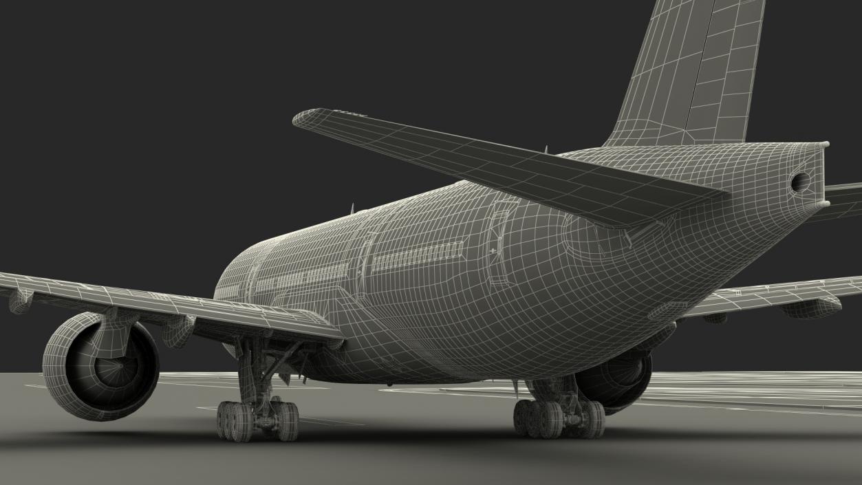 Airport Runway With Boeing 777 200 3D model