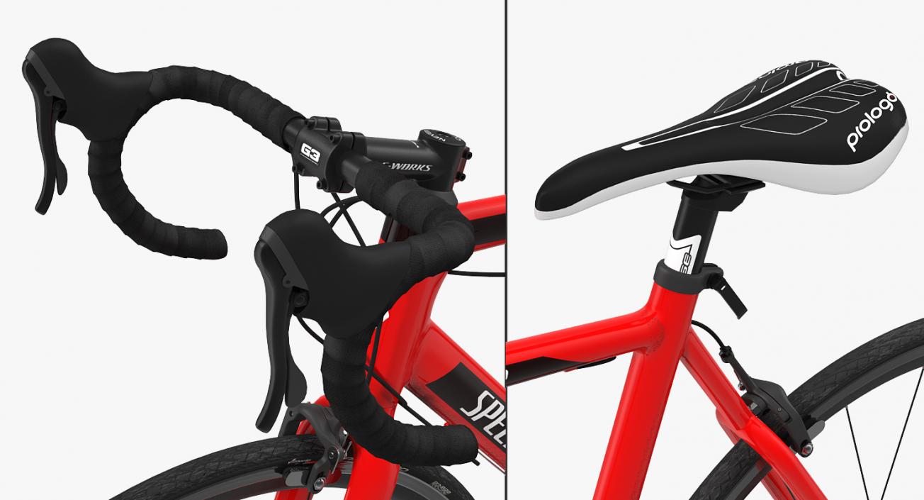 Road Bicycle Rigged 3D model