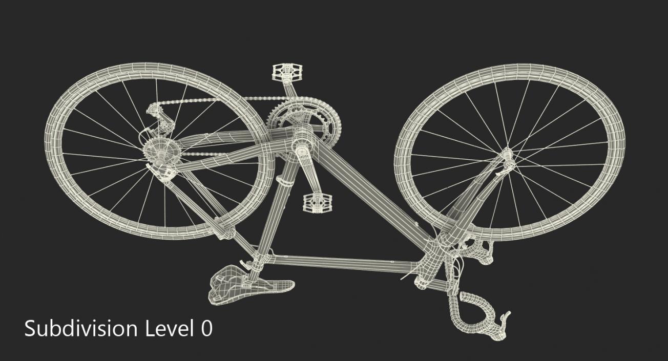 Road Bicycle Rigged 3D model