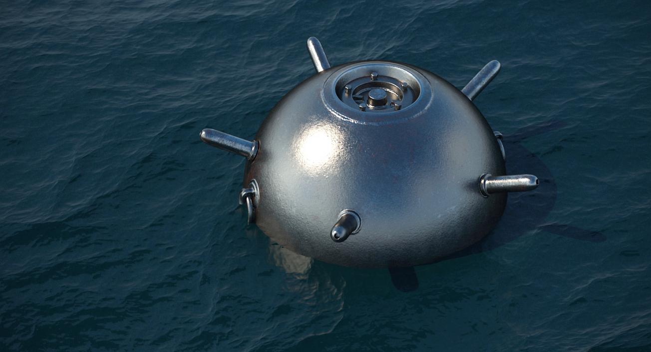 Old WWII Sea Mine 3D