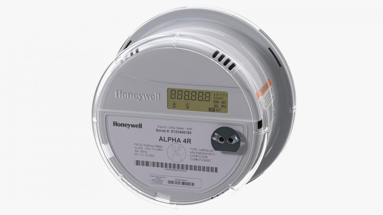 3D Electricity Meter Honeywell A4RES ON