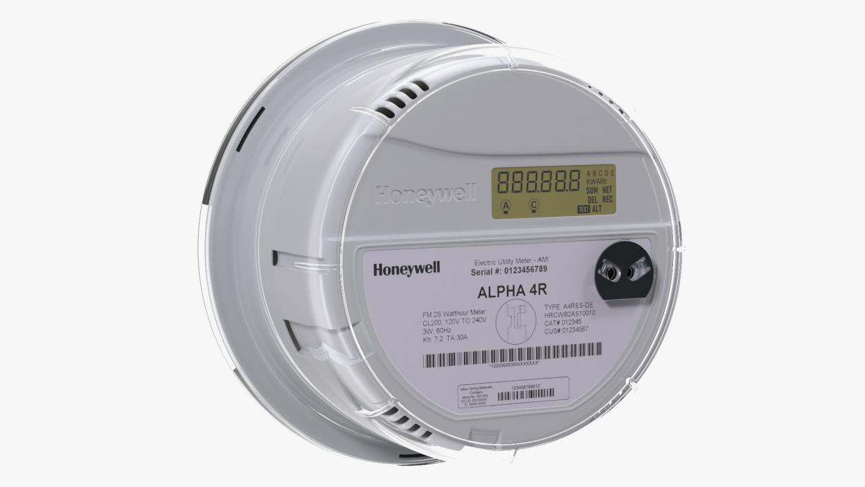 3D Electricity Meter Honeywell A4RES ON