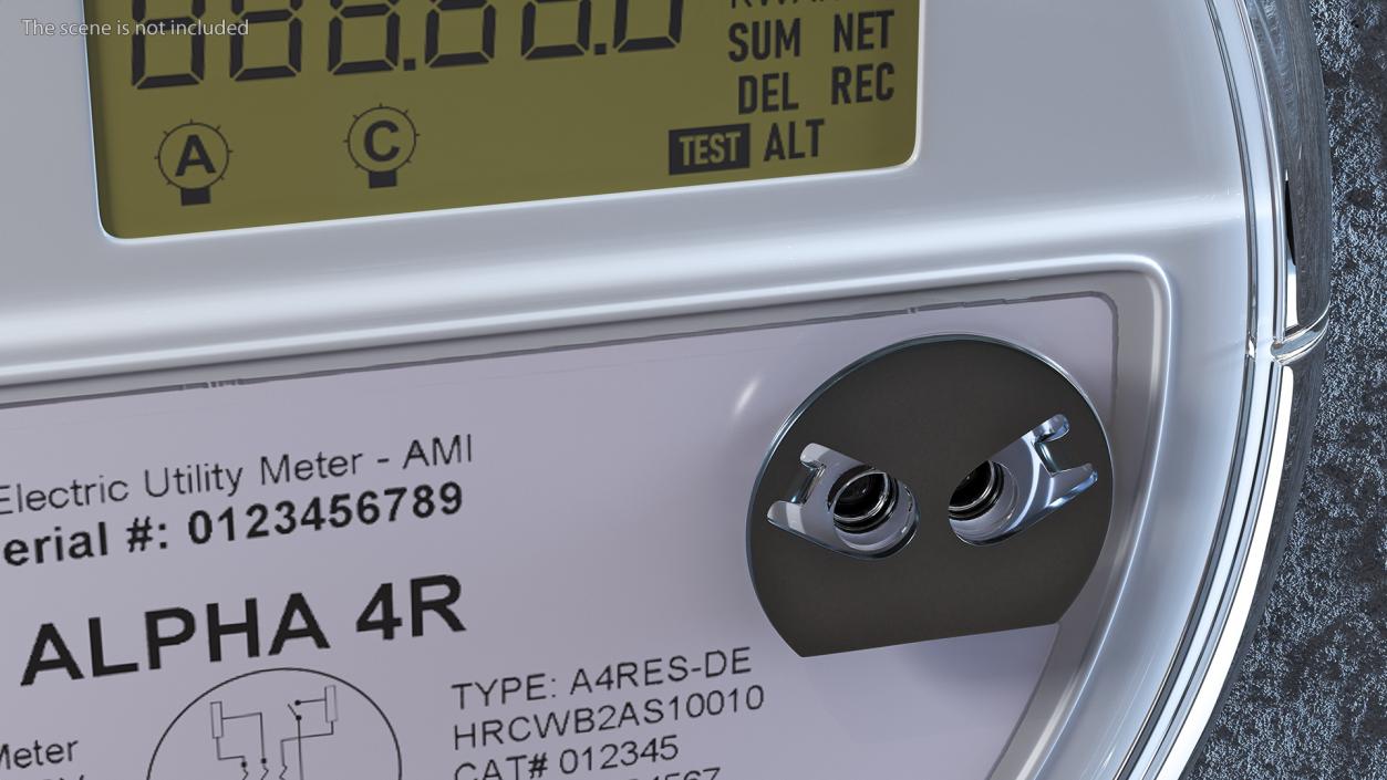 3D Electricity Meter Honeywell A4RES ON