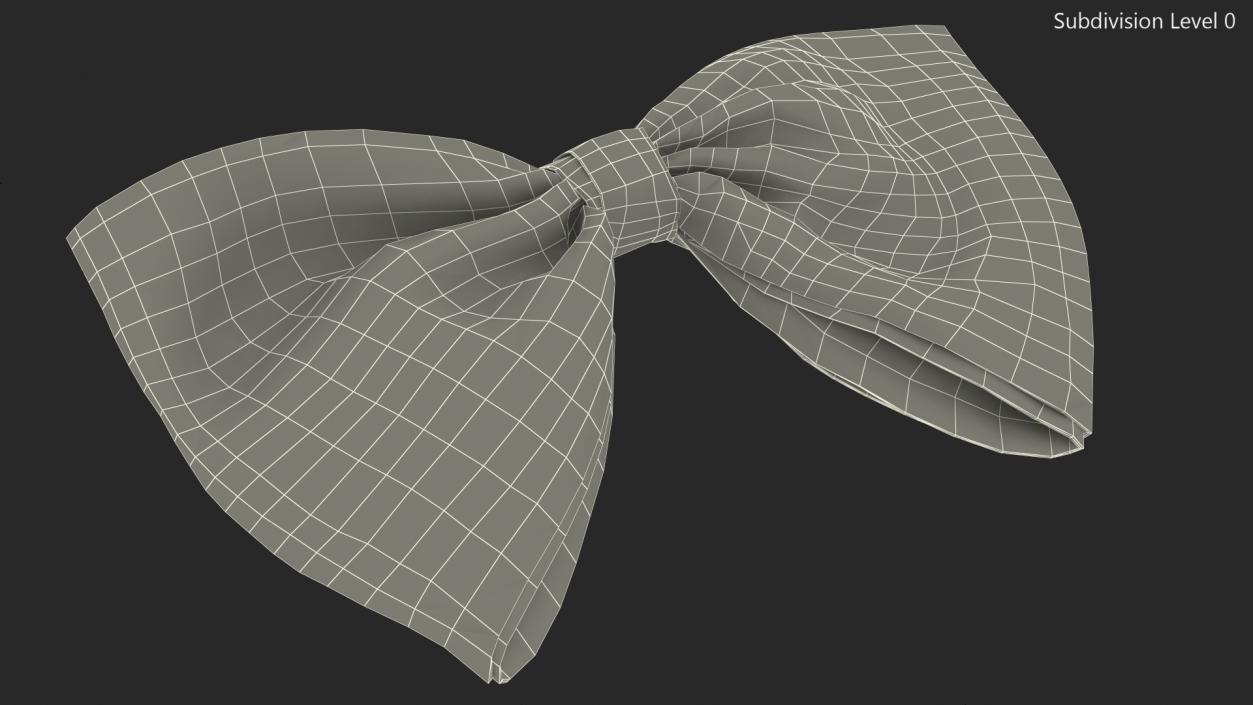 3D Bow Tie White model