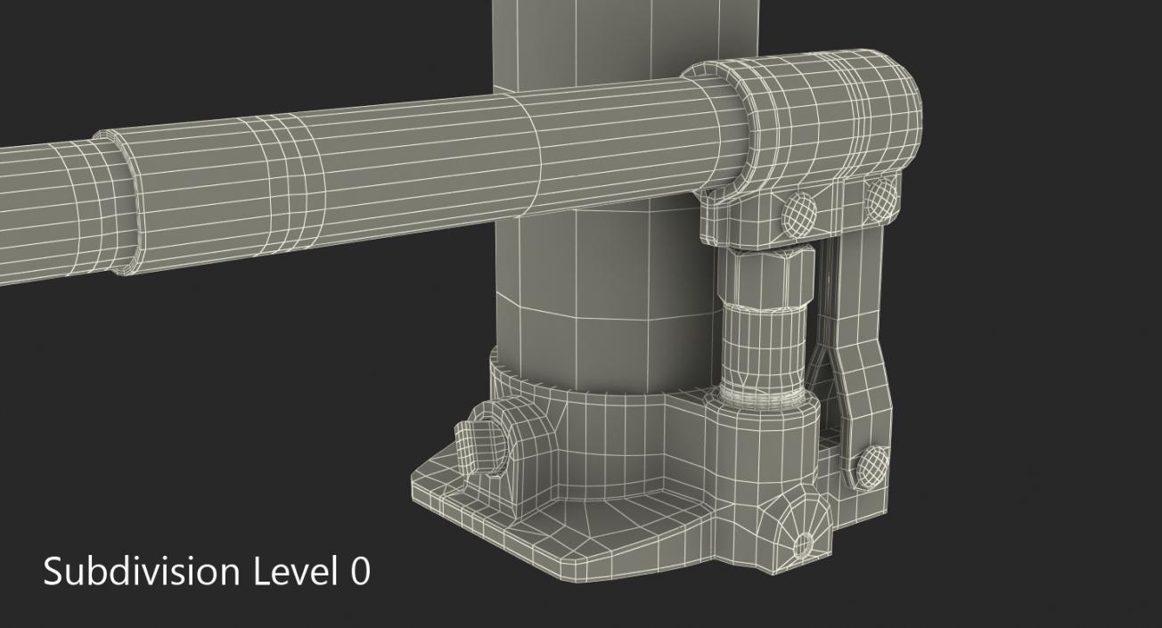 3D Hydraulic Bottle Jack Rigged model