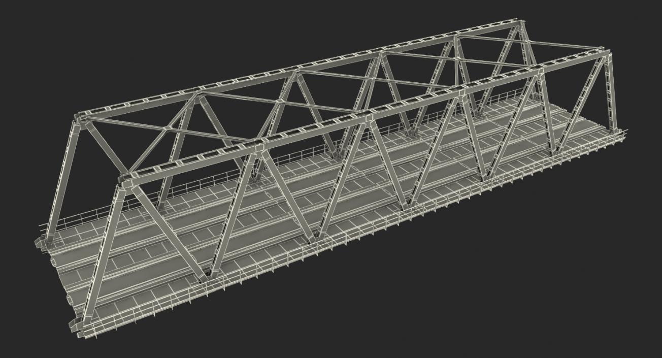 Railway Bridge Span 3D model