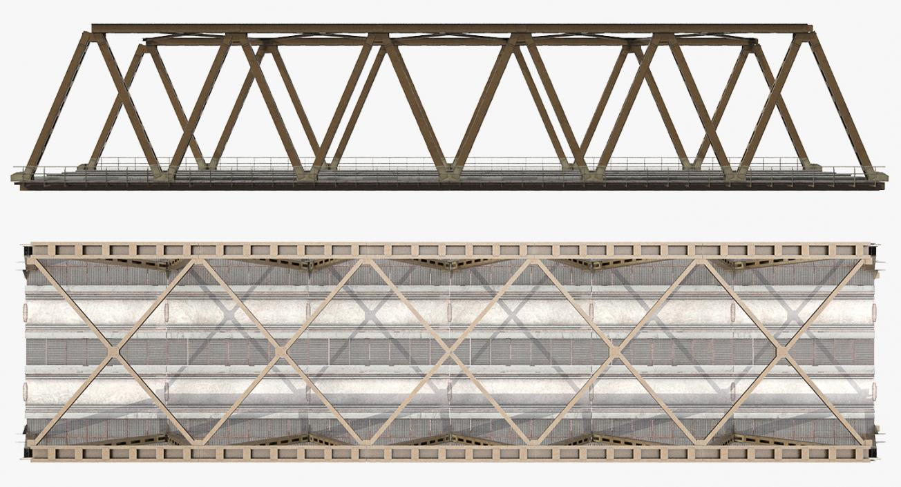 Railway Bridge Span 3D model