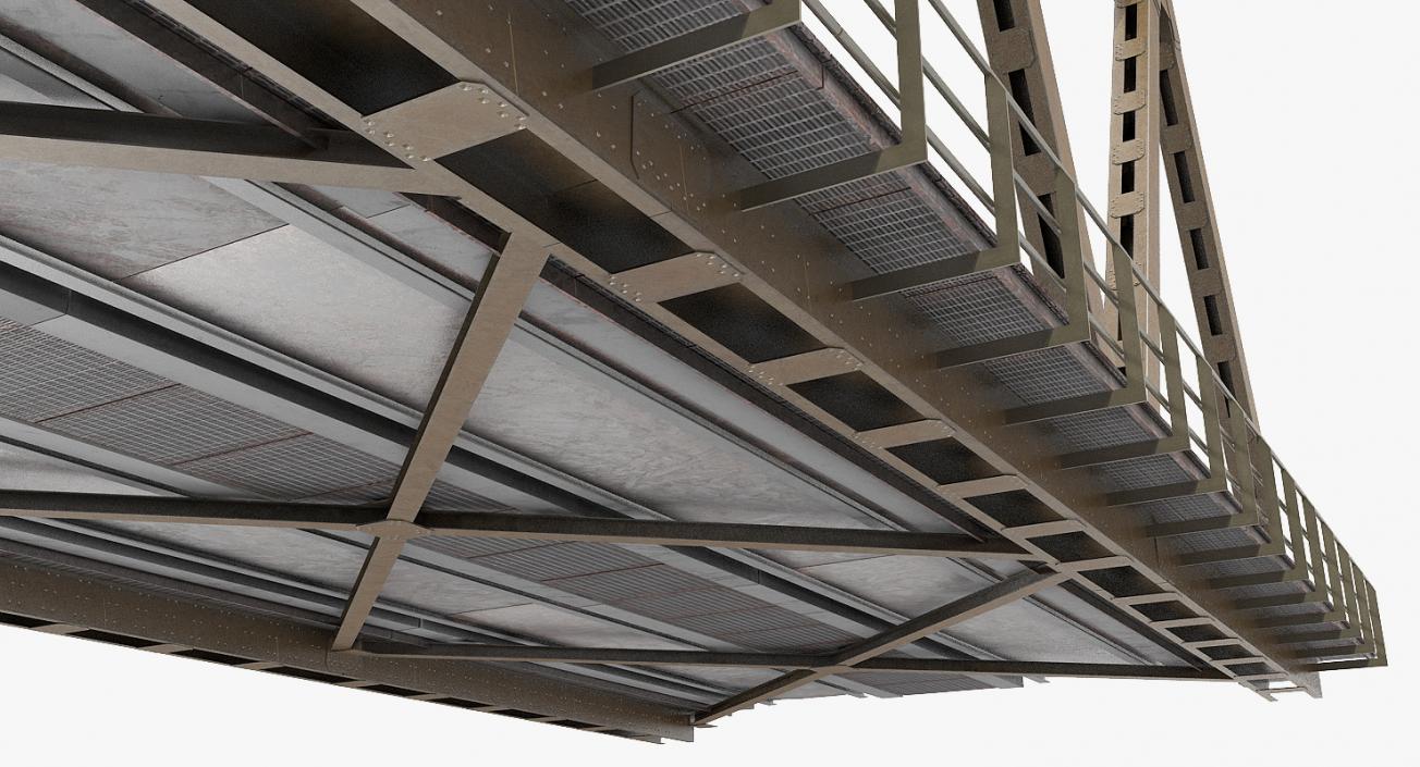 Railway Bridge Span 3D model