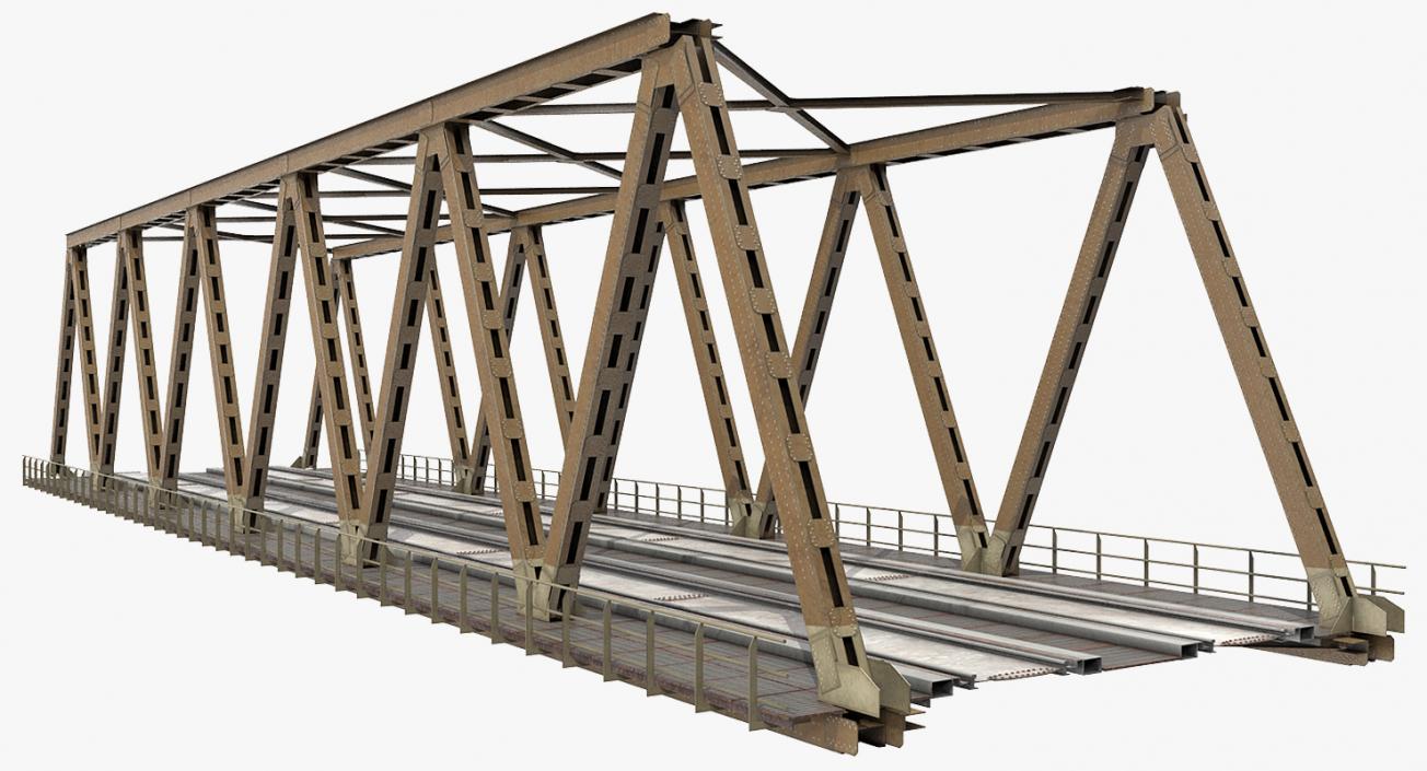 Railway Bridge Span 3D model