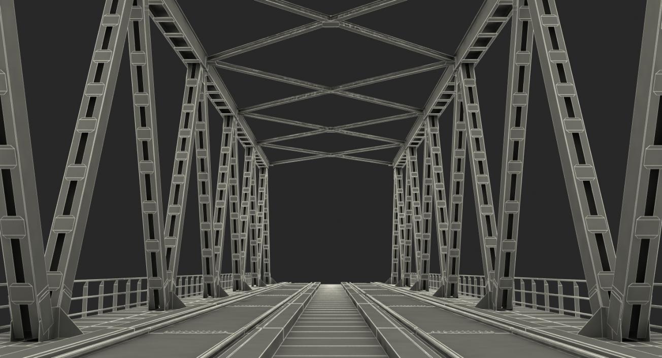 Railway Bridge Span 3D model