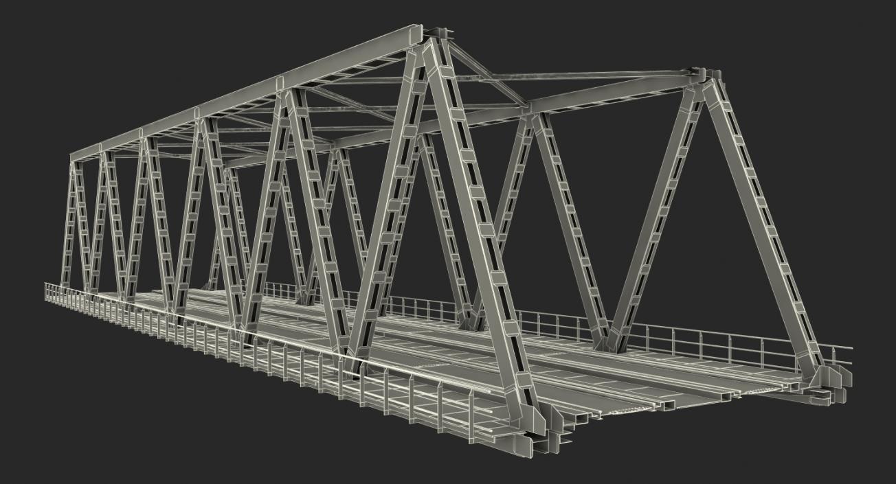 Railway Bridge Span 3D model