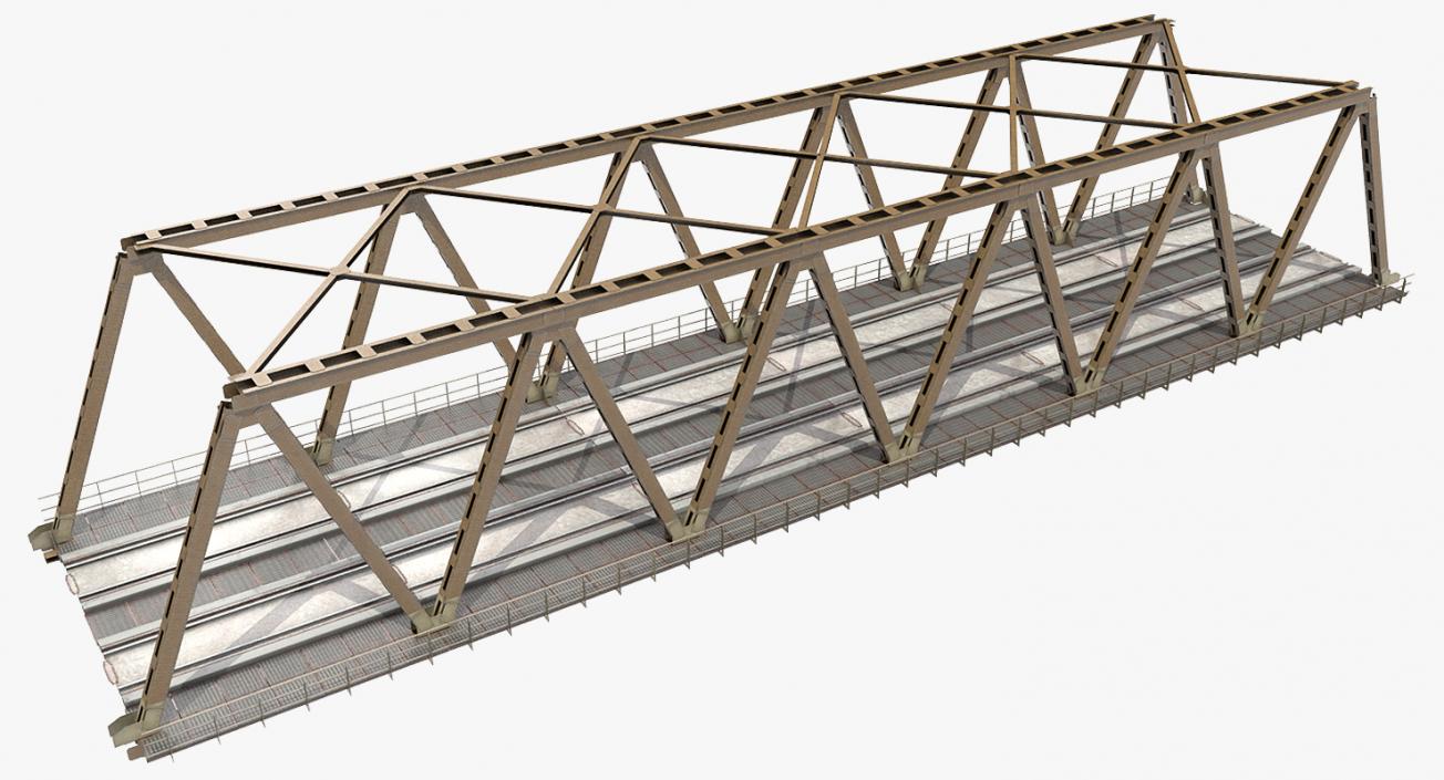 Railway Bridge Span 3D model