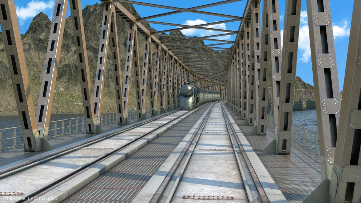 Railway Bridge Span 3D model