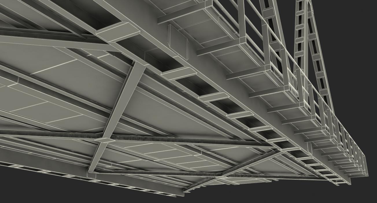 Railway Bridge Span 3D model