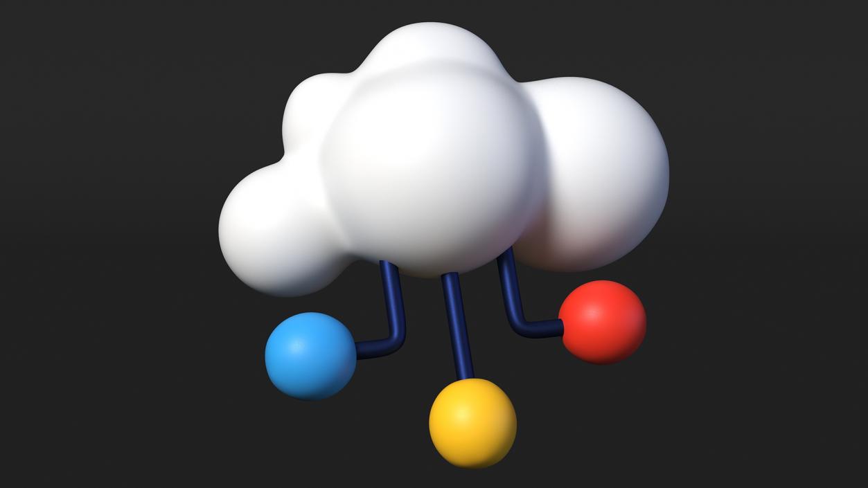 Cloud Database Concept Icon 3D