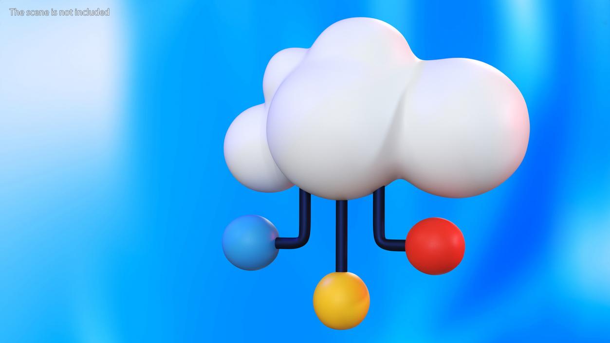 Cloud Database Concept Icon 3D