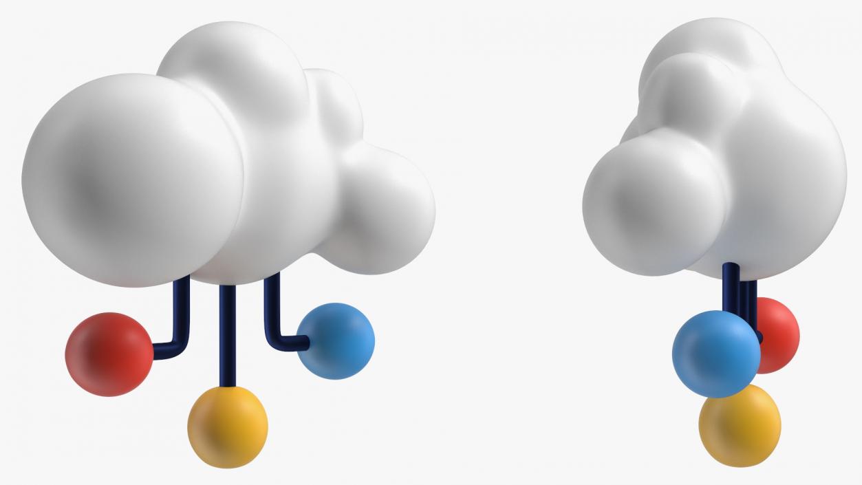 Cloud Database Concept Icon 3D