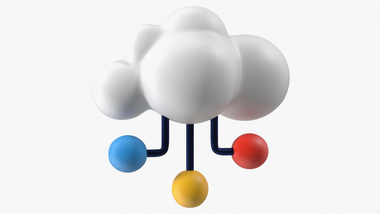 Cloud Database Concept Icon 3D