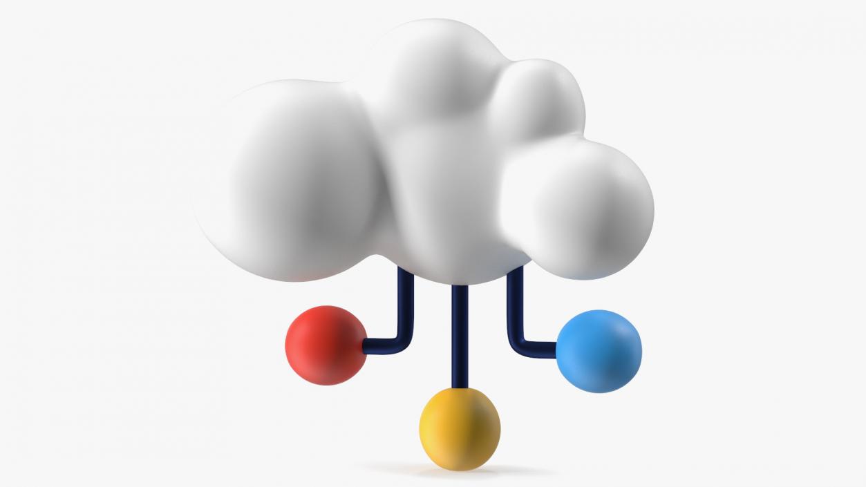 Cloud Database Concept Icon 3D