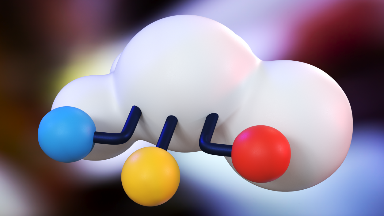 Cloud Database Concept Icon 3D