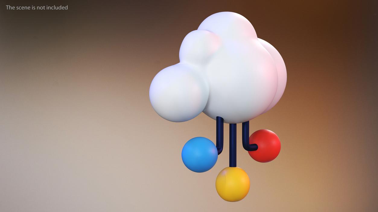 Cloud Database Concept Icon 3D