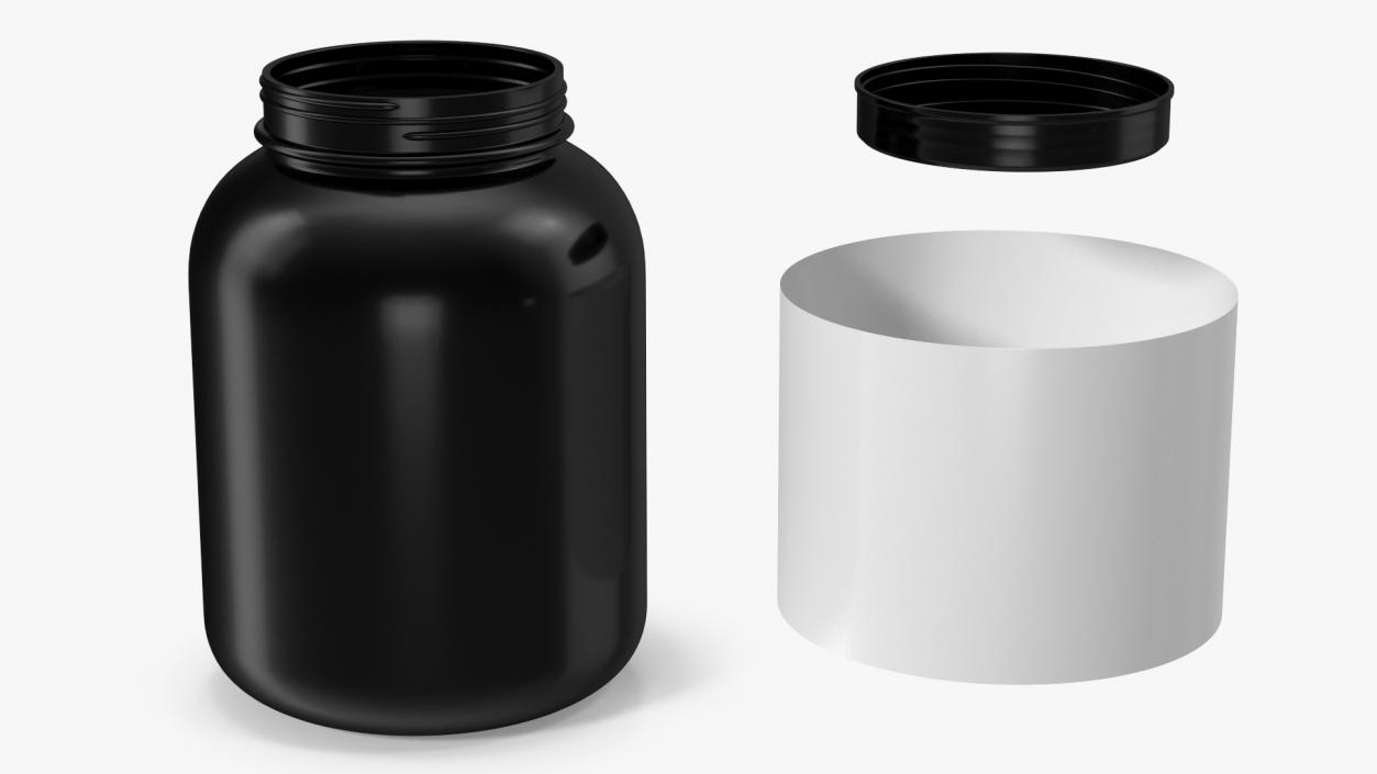 3D model Whey Protein Container Jar 5lb