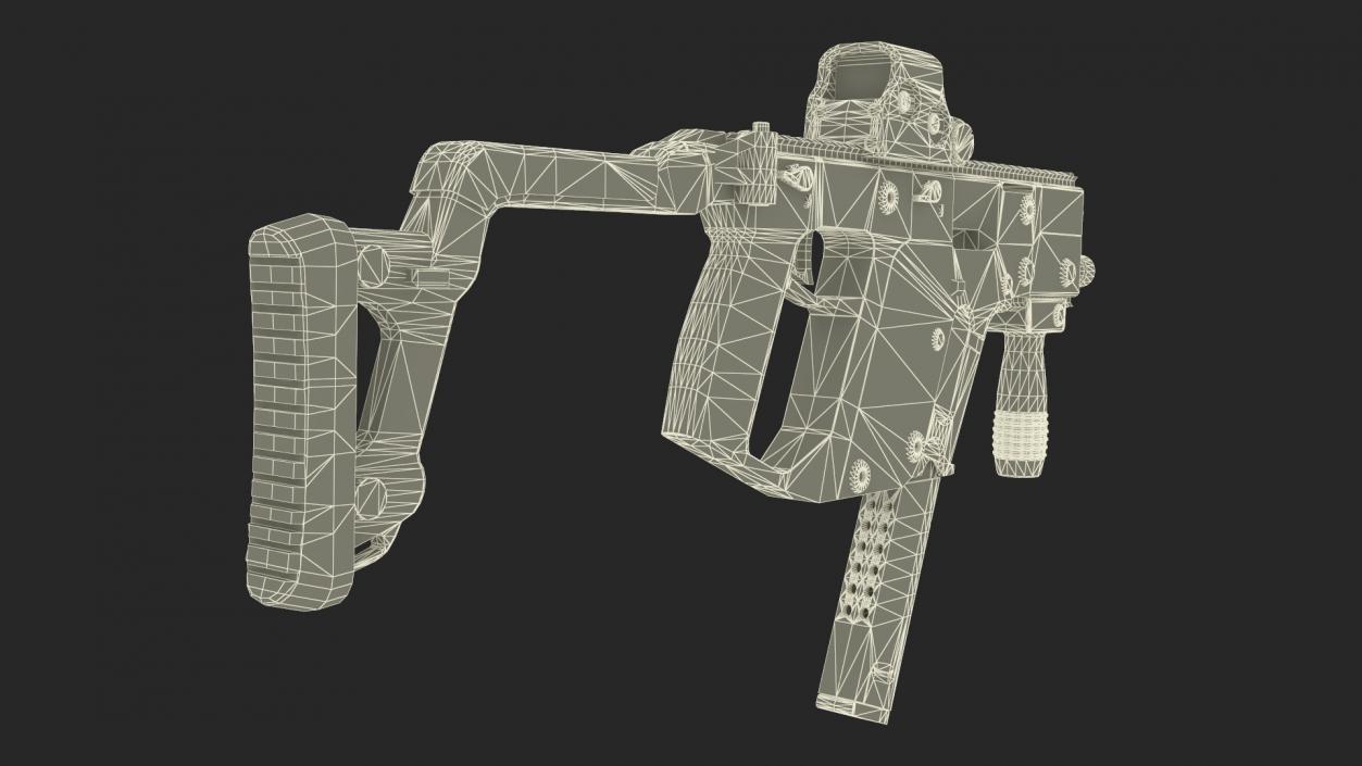 3D model Kriss Vector Rifle Game Weapon